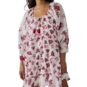 Free People Camella Printed Ruffled Dress